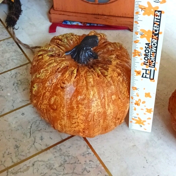 Harvest Pumpkin & Gourd set,illuminating On A Timer,/Valeri/Qvc,made Of Wax - Picture 8 of 13